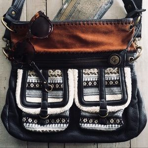 The Sak Crossbody Dark Brown Wintry Purse